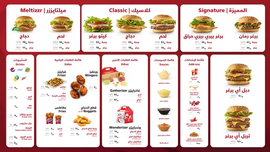 منيو برغرايزر